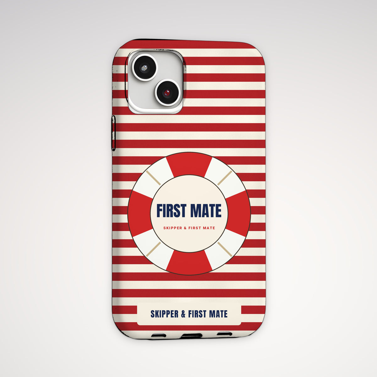 Skipper & First Mate First Mate Tough Phone Case – iPhone, back view