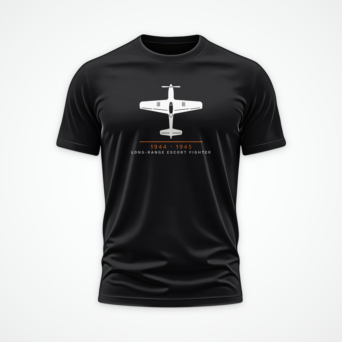 Long-Range Escort Fighter 1944–45 Tee in Black