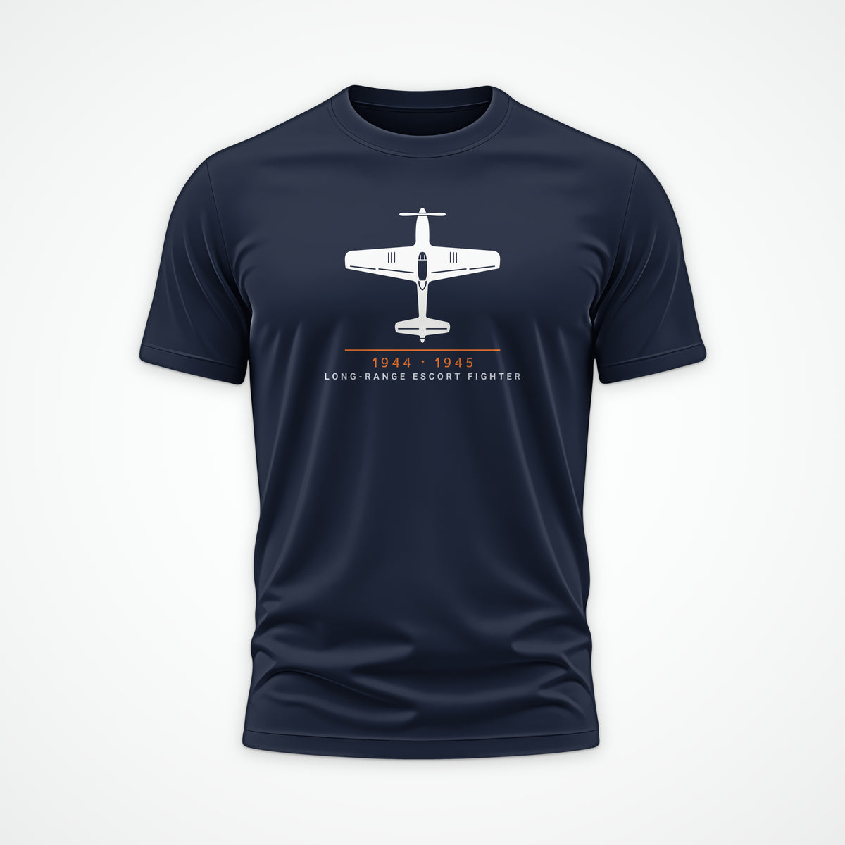 Long-Range Escort Fighter 1944–45 Tee in Navy