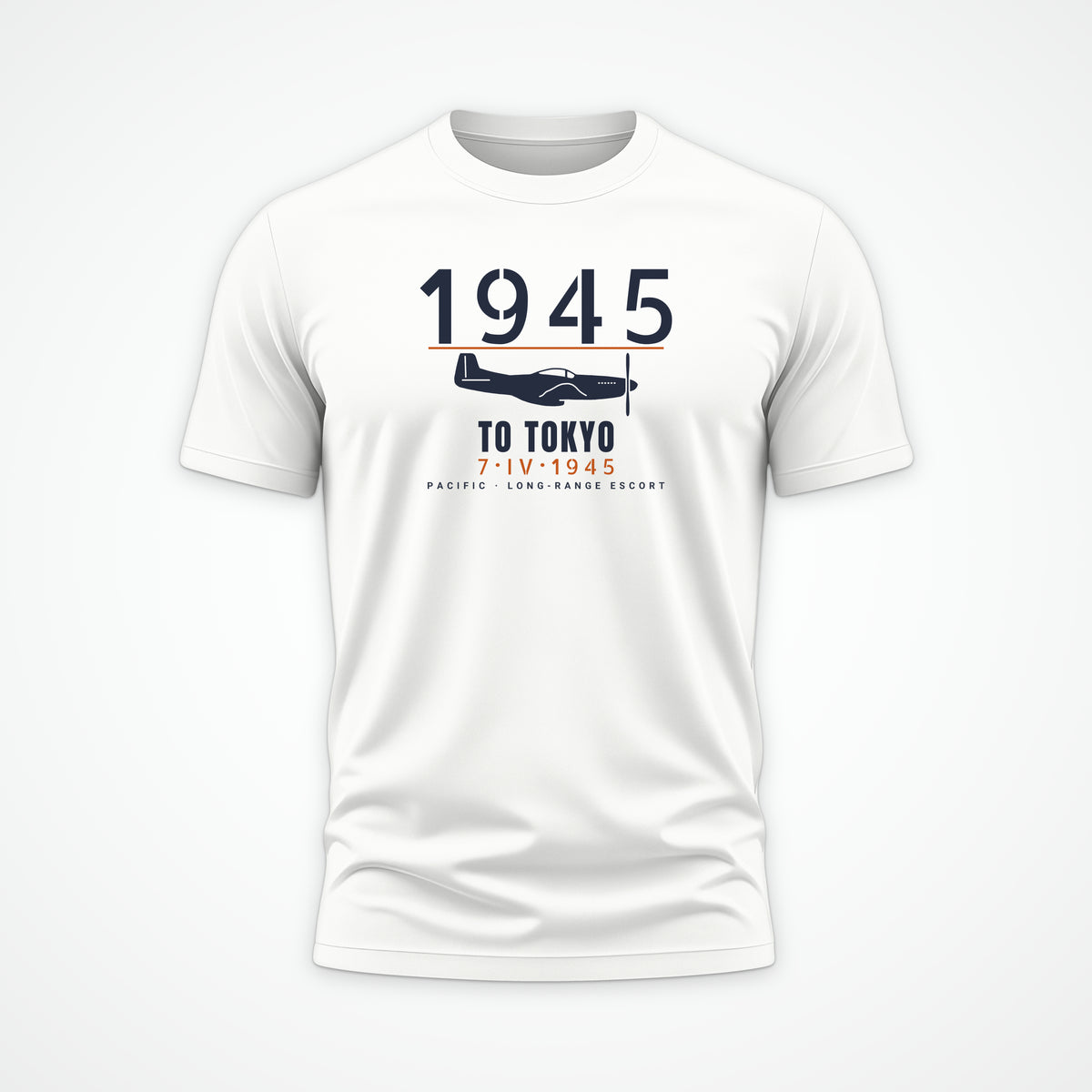 To Tokyo 1945 Escort Fighter Tee in White